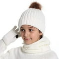 thumbnail image 5 of Bienvenido Conjunto de gorro y bufanda infantil de punto, gorro y bufanda infantil de otoño e invierno., 5 of 5