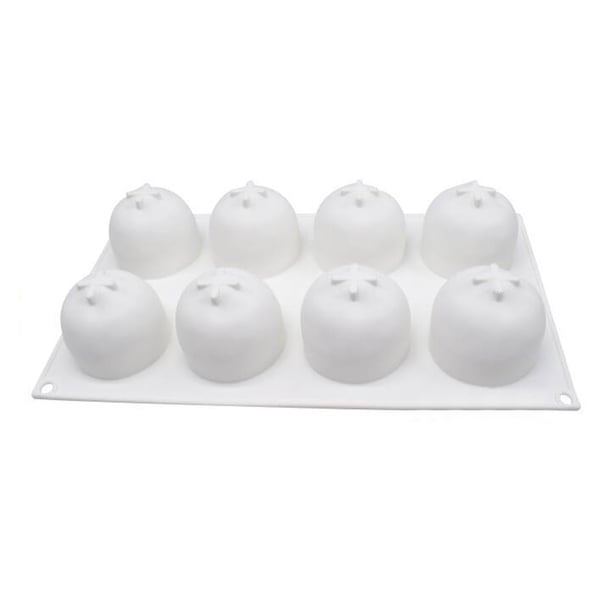 Molde De Silicona Con Forma De Fruta 8 Rejillas Formas Únicas De Silicona Moldes Antiadherentes Para Pasteles, Sartenes Y Postres.
