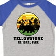 thumbnail image 4 of Inktastic Yellowstone National Park with Bear Mountains and Trees Cricle Boys or Girls Toddler T-Shirt, 4 of 5