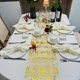 thumbnail image 4 of Elegant Golden Foil Table Runner for Modern Dining Table Decor Shimmering Table Runner for Parties Decoration, 4 of 5