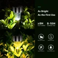 thumbnail image 4 of Luz Solar Al Aire Libre Impermeable Jardín Luz Blanca Fría Pamolo Impermeable, 4 of 7