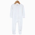 thumbnail image 2 of CAUYDY Baby Boy Coming Home Outfits Newborn Clothes 6 9 12 18 Months Preemie Long Sleeve One-Pieces Fall Winter Infant Boys Pajamas Toddler Romper White for Sizes 3-6 Months, 2 of 4