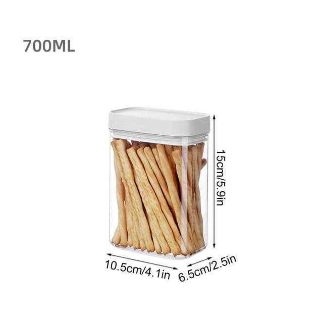 Rbaofujie Kitchen Canisters Set,Airtight Glass Jars with Lids, Glass food Storage Containers for Kitchen & Pantry Organization, Cookie, Coffee, Pasta, Nuts and Spice Jars, Stackable