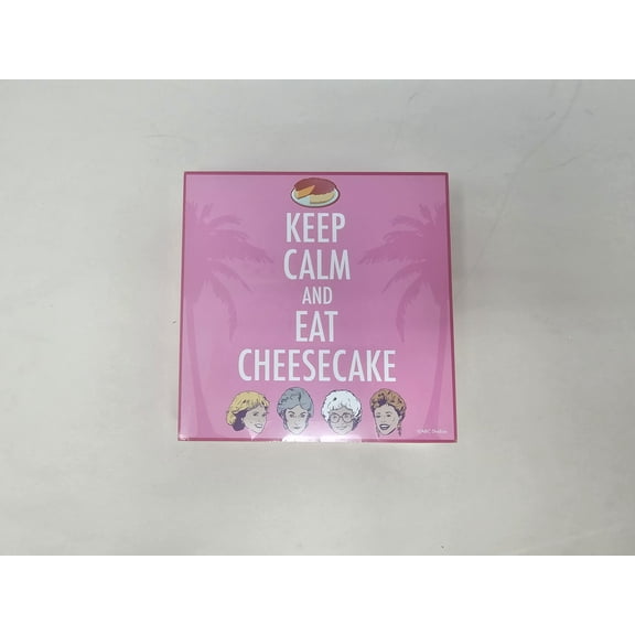 Golden Girls "Keep Calm and Eat Cheesecake" Wood Wall Art