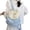 Light Blue, variant on Nylon Casual Daypacks, Commuter Backpack with Snap and Adjustable Straps, Small Rucksack Women for Dating