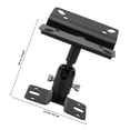 thumbnail image 2 of EXHUMKY 1 Set Speaker Mounting Bracket Black Zinc Alloy for Audio Setup, 2 of 8