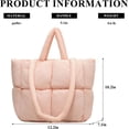 thumbnail image 3 of LinYooLi Puffer Tote Bag Trendy Puffer Bag for Women Light Down Filled Aesthetic Quilted Tote Bag Shoulder Handbags, 3 of 6