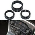 thumbnail image 1 of For Grand For Cherokee 2014-21 Black Aluminum Climate Volume Turn Knob Ring, 1 of 8
