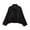 Black, variant on Tbopshirt Jacket for Women Lapel Collar Full Zip Soft Texture Jacket, Loose Drop Shoulder Long Sleeve Casual Outerwear With Side Pockets for Fall Winter
