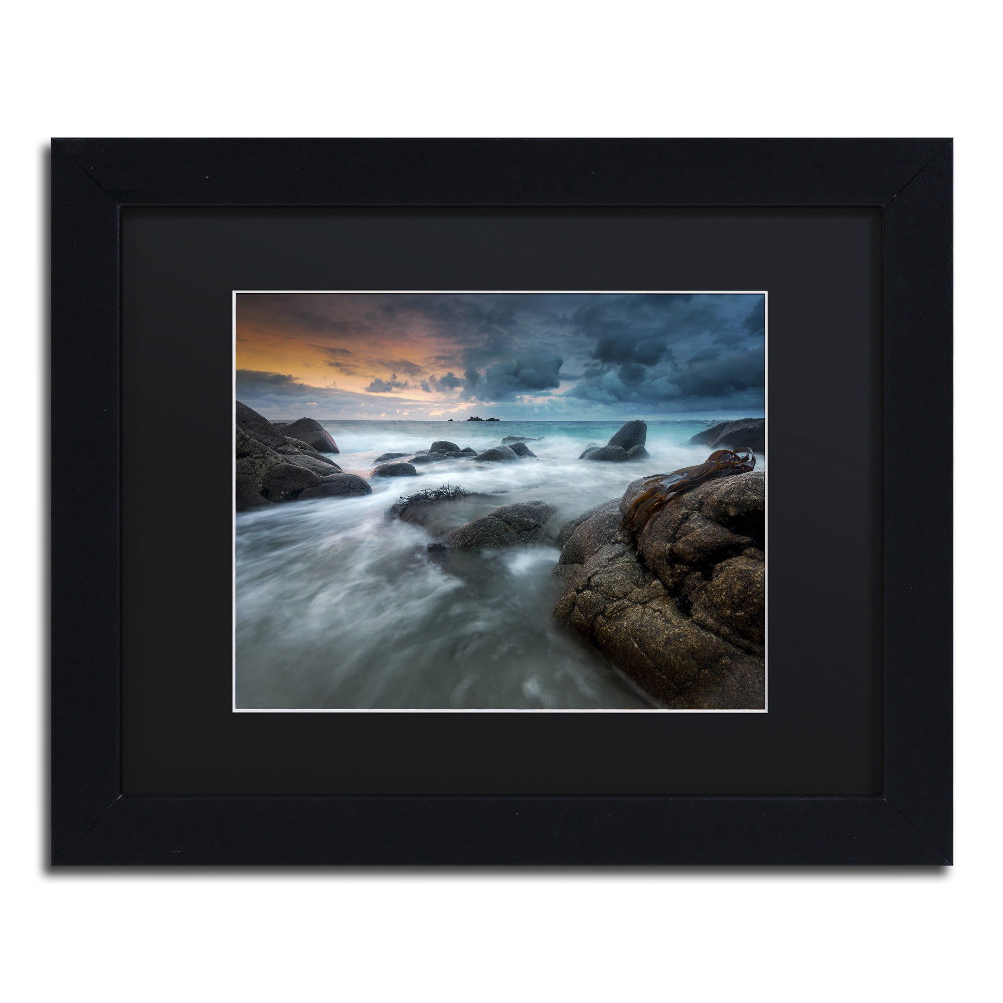Trademark Fine Art "Brittany" Canvas Art by Mathieu Rivrin, Black Matte, Black Frame