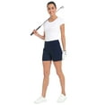 thumbnail image 2 of LRD Womens Golf Shorts 5 Inch Inseam Quick Dry Short with Pockets Navy Blue L, 2 of 6