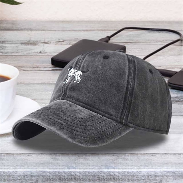 Visors Dogs Embroidery Solid Color Duck Hat Trend Personality Outdoor Print Breathable Mesh Hat Baseball Caps
