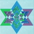 thumbnail image 1 of Ahgly Company Machine Washable Indoor Square Transitional Blue Area Rugs, 7' Square, 1 of 7