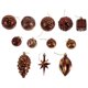 thumbnail image 1 of 12 adornos colgantes irrompibles para árbol de Navidad, con forma de estrella octogonal galvanizada, bolas de piña, decoración festiva para árbol de Navidad y fiestas., 1 of 7