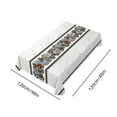 thumbnail image 3 of Plastic Tablecloths for Rectangle Tables, 1 Pack 48x48 Inch Marble PVC Tablecloth Waterproof & Oil-Proof Vintage Embroidery Floral Edge Ethnic Square Kitchen Dining Tablecloth, 3 of 3