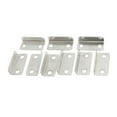 thumbnail image 2 of 10 Pcs Home Office Silver Tone Metal Right Angle Drawer Lock Strike Plate, 2 of 2