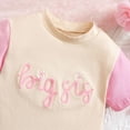thumbnail image 4 of Kaprioy Girls Summer Outfits Toddler Baby Girl Clothes Big Sis Short Sleeve T Shirt Top and Shorts Matching Sister Summer Outfit, 4 of 7