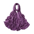 thumbnail image 3 of Pañuelo para la cabeza para mujer, protección solar, suave, cómodo, color sólido, para envolver el cabello Violeta claro, 3 of 8