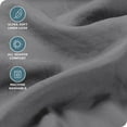 thumbnail image 2 of Bare Home Washed Sheet Set - Premium 1800 Collection - Deep Pocket - 4 Piece - Queen, Gray, 2 of 6