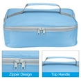 thumbnail image 3 of Uxcell 12.2"x9.6"x2.8" Portable Waterproof Insulated Lunch Tote Bag Lunch Box, Sky Blue, 3 of 5