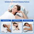 thumbnail image 4 of Pain Relief Cervical Pillow for Neck Support,Adjustable Ergonomic Pillow Cozy Sleeping,Odorless Orthopedic Memory Foam Pillows,Contour Bed Pillow for Side Back Stomach Sleeper, 4 of 7