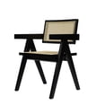 thumbnail image 2 of Modrest Aurora Modern Rattan and Wenge Folding Dining Arm Chair, 2 of 2