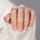 thumbnail image 2 of Gel corto Press On Nails BTartBox con punta francesa y almendras blancas, 2 of 7