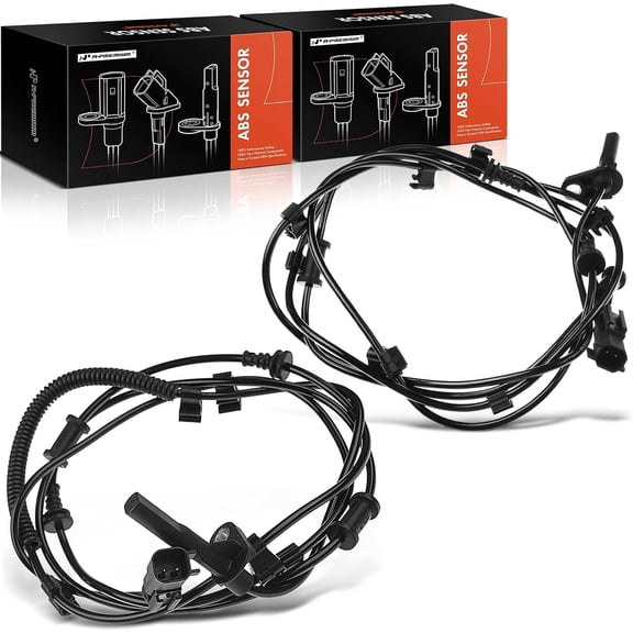 A-Premium 2-PC Set Rear ABS Wheel Speed Sensors Compatible with Ram 2500 2014-2022, Ram 3500 2015-2022 - Rear Driver and Passenger Side