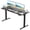 Black, variant on Gylador Electric Standing Desk, 63''x24'' Height Adjustable Desk with Memory Preset, Stand up Desk with Electric Lift, Electric Desk for Home, Computer Desk, Office Desk, 3 Boards, Brown