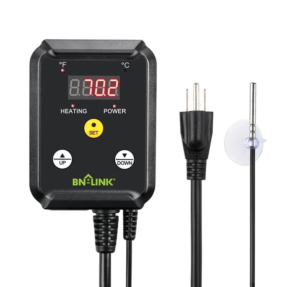 Controlador de termostato BN-LINK, alfombrilla térmica digital, 40-108 °F, 120 V
