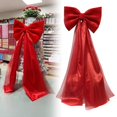 thumbnail image 1 of Extra Large Red Velvet Bow Christmas Event Holiday Mall Decoration Outdoor Wedding Atmosphere Arrangement, 1 of 9