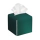 thumbnail image 1 of Balery Dark teal green Porta Pañuelos de Cuero con Estampado – Funda Moderna Cuadrada para Caja de Pañuelos, Dispensador 5x5x5'', 1 of 7