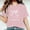 29-Pink, variant on SELONE Cute Tops for Women Short Sleeve Tops Blouses Regular Fit T Shirts Pullover Tees Tops Graphic Print T-Shirts Crew Neck Tops Casual Blouses Easy Care Soft Breathable Pullover Tops Wine XXL