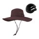 thumbnail image 2 of Gorra de pescador, sombrero de sol transpirable para verano, sombrero de pesca con capucha para exteriores. Marrón, 2 of 9