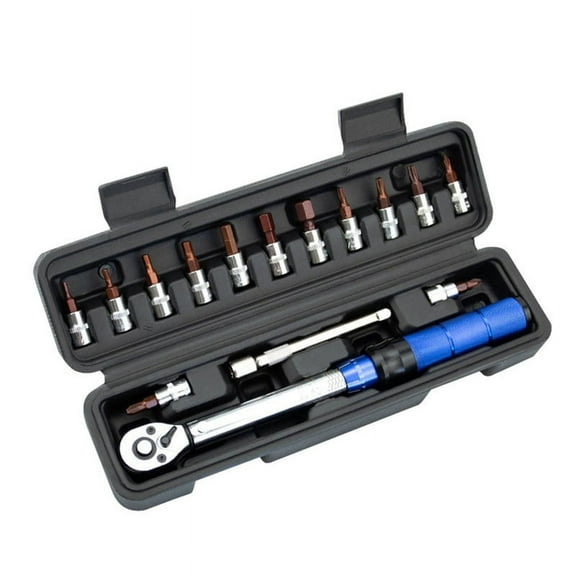 1/4in 2-24Nm Torque Spanner Adjustable Torque Wrench Bicycle Repair Tool Kit Set Tool y14052