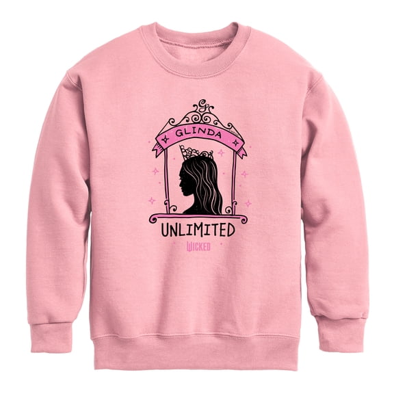 Wicked - Unlimited Glinda - Youth Boys Crew Fleece Sweatshirt