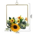 thumbnail image 4 of Marryso Door Wreath for Front Door Outside Artificial Lower Wall Decoration Metal Wreath Sunflower Iron Wall Decoration, 4 of 9