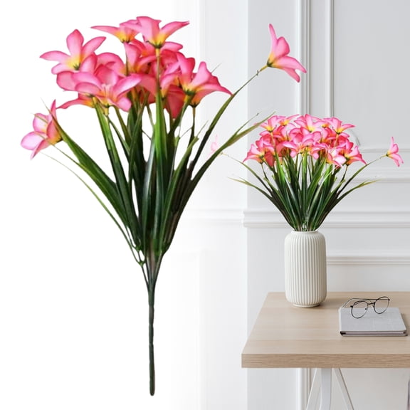 1 Stem Artificial Lily Flower Faux Silk Calla Lily Single Stem for Wedding Bridal Bouquet Vase Home Table Centerpiece Decor 35cm, Clearance Pink