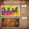 thumbnail image 5 of License Plate,Vibrant Horses in Motion Decorative Front,Personalized Stainless Steel License Plate Cover For Men Women,12.2" X 6.2", 5 of 7