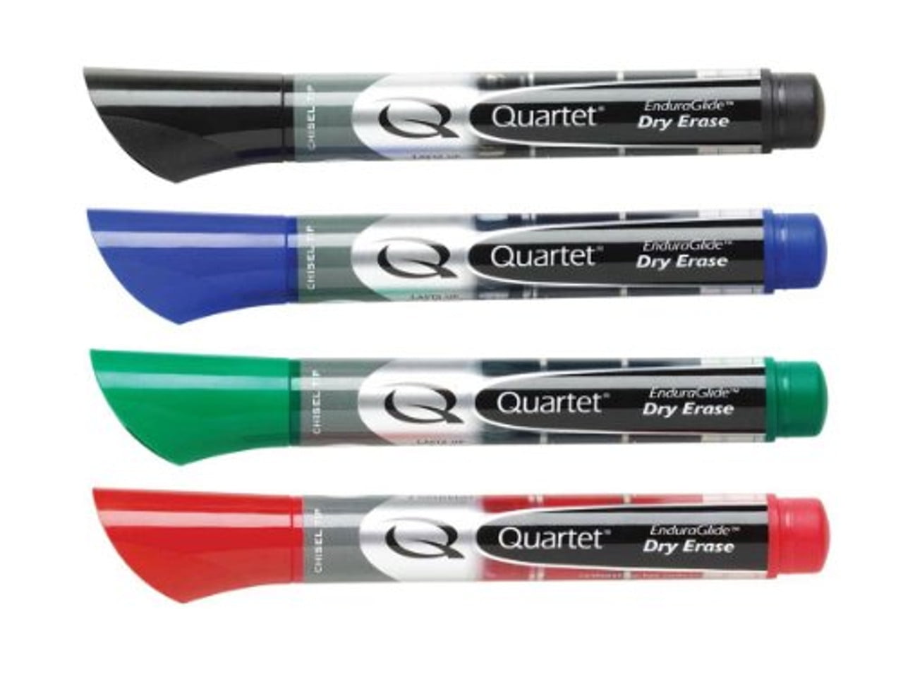 Quartet AntiRoll DryErase Assorted Markers Chisel Marker Point