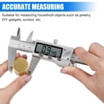 thumbnail image 4 of Digital Caliper Measuring Tool, Stainless Steel Vernier Caliper Digital Micrometer With Large Lcd Screen, Easy Switch From Inch Metric Fraction, 6 Inc, 4 of 4