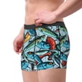 thumbnail image 2 of Pofeuu Colorful Fishing Baits Print Men’s Boxer Briefs, Moisture-Wicking Underwear, Regular,Trunk-Small, 2 of 5