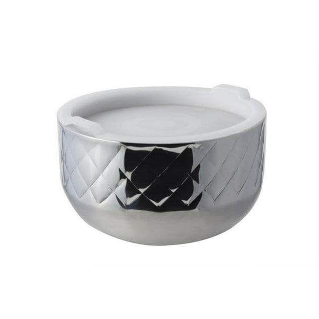 Bon Chef 9318DI 7.12 in. dia. Diamond Collection Cold Wave Bowl with Cover, 1 quart - 20 oz