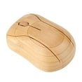 thumbnail image 1 of Computer Mouse ,Mini Mouse For Laptop 2.4GHz Bamboo  Optical Mouse PC Laptop Computer Wooden Wood, 1 of 8