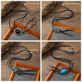 thumbnail image 5 of Aellinatey Cowboy Hat Pendant Metal Eagle Bird Stone Necklace Bolo Tie Jewelry Accessoies, 5 of 21