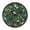 Pine Cones and Mossy Ferns, variant on Voice Activated Clock with Glow Light 12 Inch Large Silent Wall Clock Battery Operated for Home Decor Pine Cones and Mossy Ferns