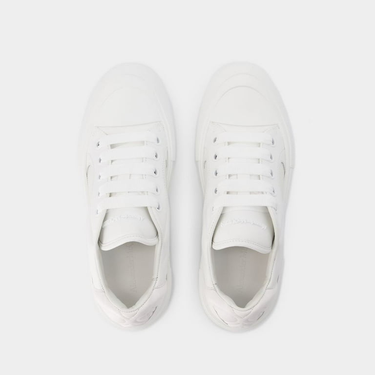 【関税込み】Deck Sneakers - Alexander McQueen - Calfskin - W Alexander Mcqueen Deck Sneakers - Calfskin - White White