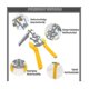 thumbnail image 4 of Kit de alicates para anillos de clavos tipo M con 2400 clips M para sujetar cercas, 4 of 5