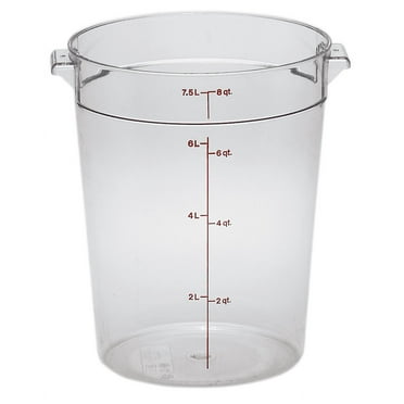 Cambro Clear Round Food Storage Container 8QT