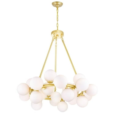 CWI Lighting Arya 25 Light Chandelier With Satin Gold Finish - Satin Gold